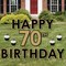 Big Dot of Happiness Adult 70th Birthday - Gold - Yard Sign Outdoor Lawn Decorations - Happy Birthday Yard Signs